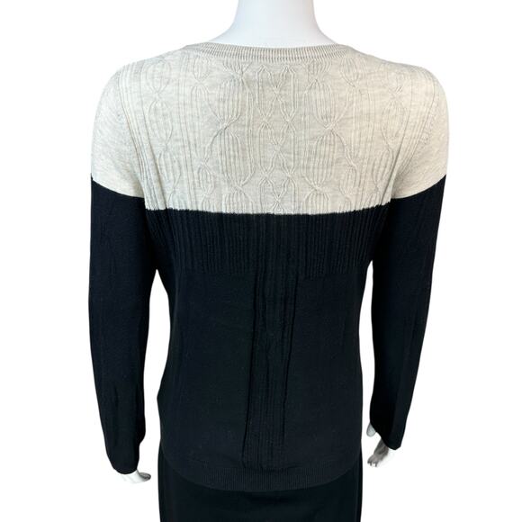 Anthropologie Sparrow Womens Sweater Large Colorblock Lightweight Cashmere Blend - Picture 5 of 8